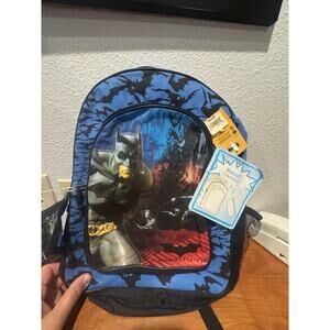 NEW Batman Begins Retro Backpack DC Comics + Utility Pouch (Flaw) HTF VTG